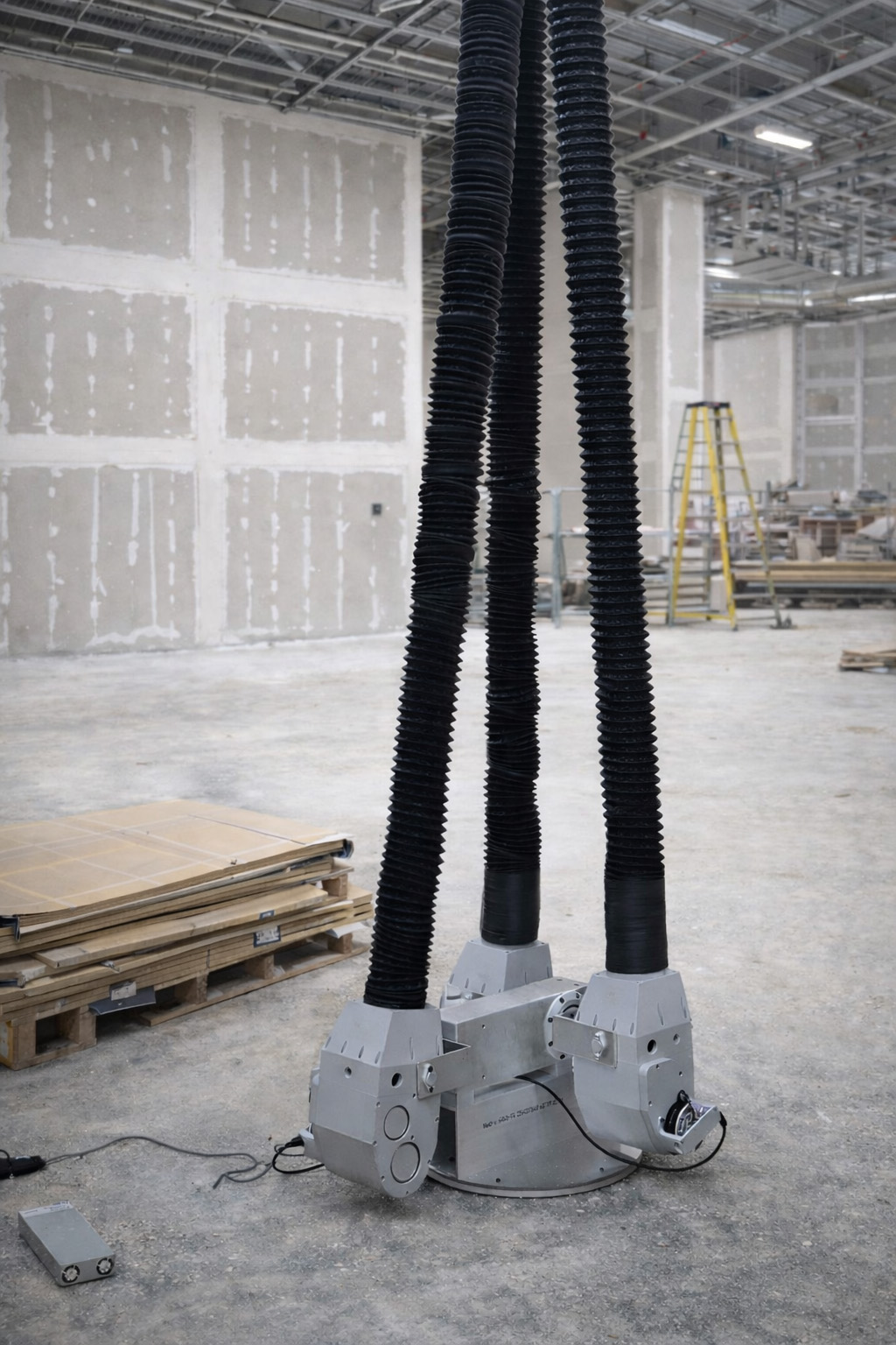 Robot arm in construction setting